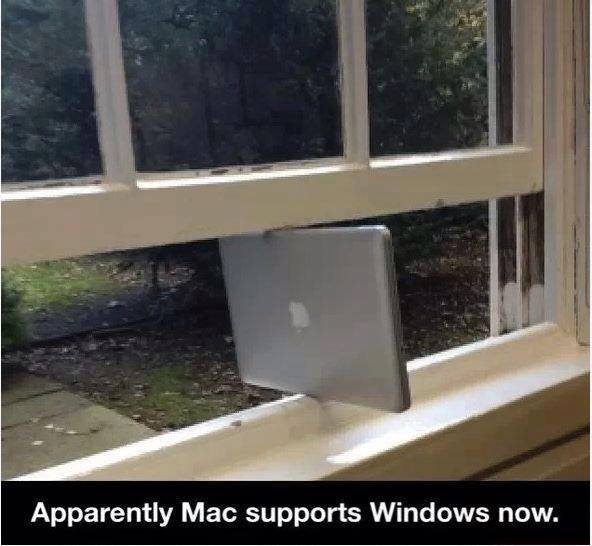 Mac supports Windows