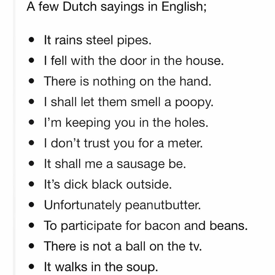 Dutch to English