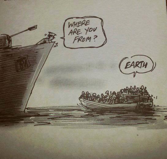 Boot vluchtelingen