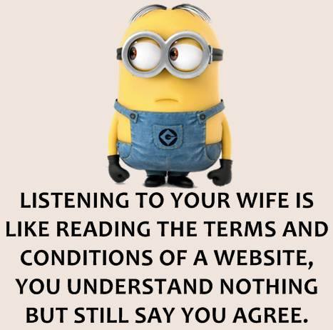 Listening to your wife