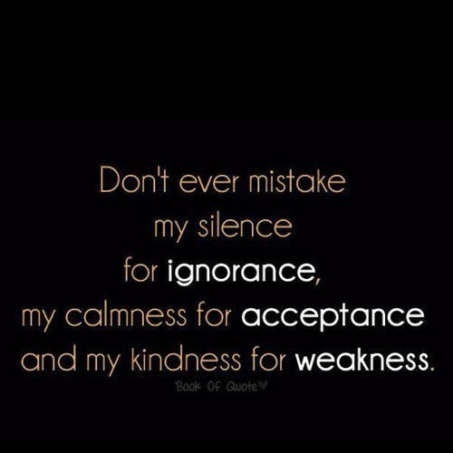 Don't mistake